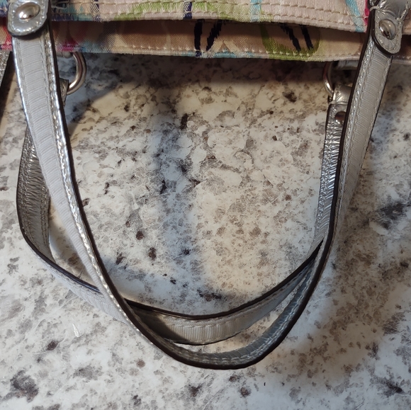 Coach Poppy Sateen Signature Monogram Crossbody Bag - Picture 9 of 13